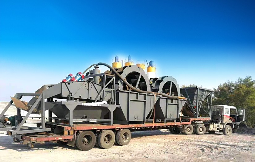 Wheel sand washer