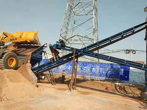 Installation site of sand production line